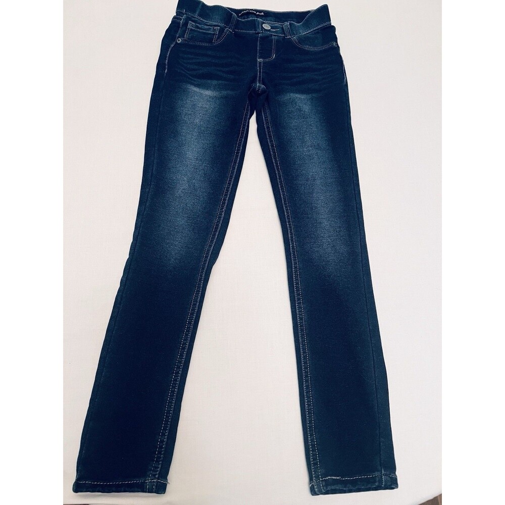 Imperial Star Girls Skinny Jeans Size 8 Dark Wash Blue Denim Stretch Pockets